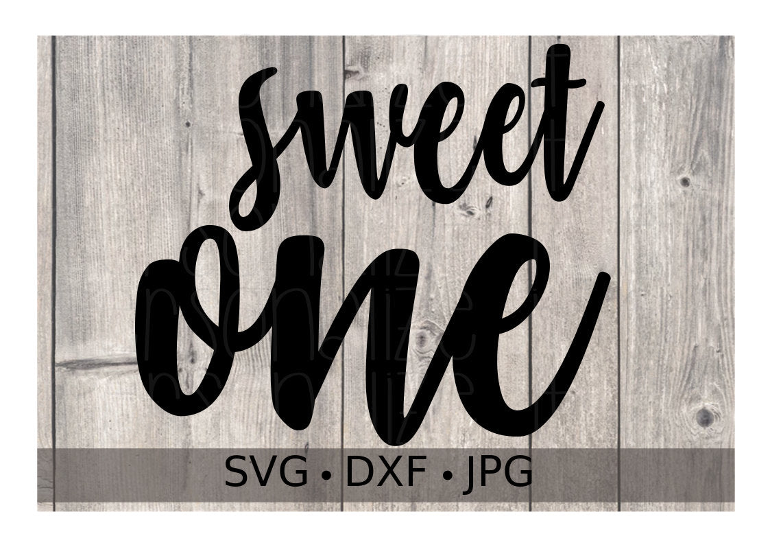 Download Sweet One Svg File Personalize It Etc