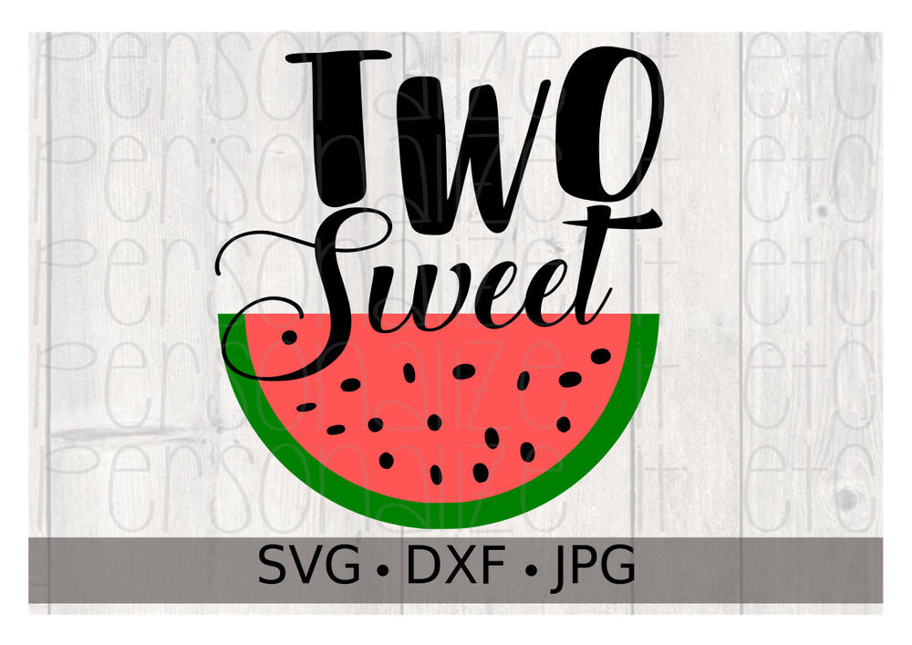 Download Two Sweet Birthday Girl | SVG file- Personalize It Etc