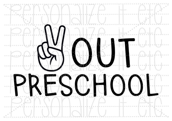 Free Free 170 Kindergarten Svg Peace Out Kindergarten Shirt SVG PNG EPS DXF File