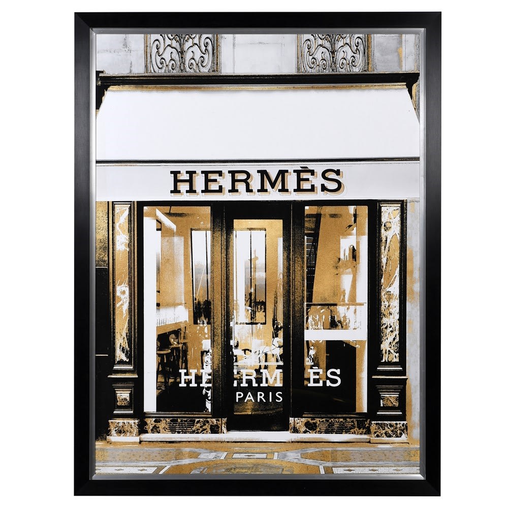 Huge Vintage Hermes Store Framed Print – Shropshire Design