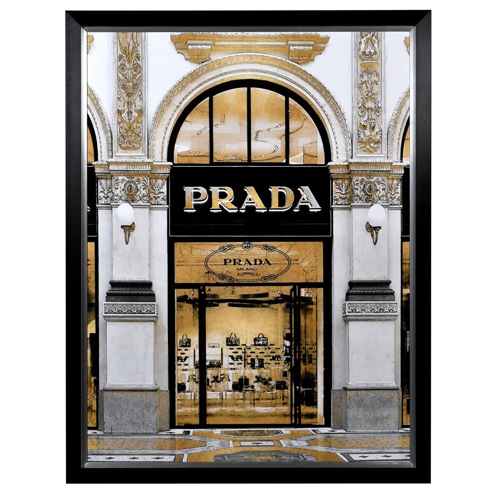 Huge Vintage Prada Store Framed Print – Shropshire Design