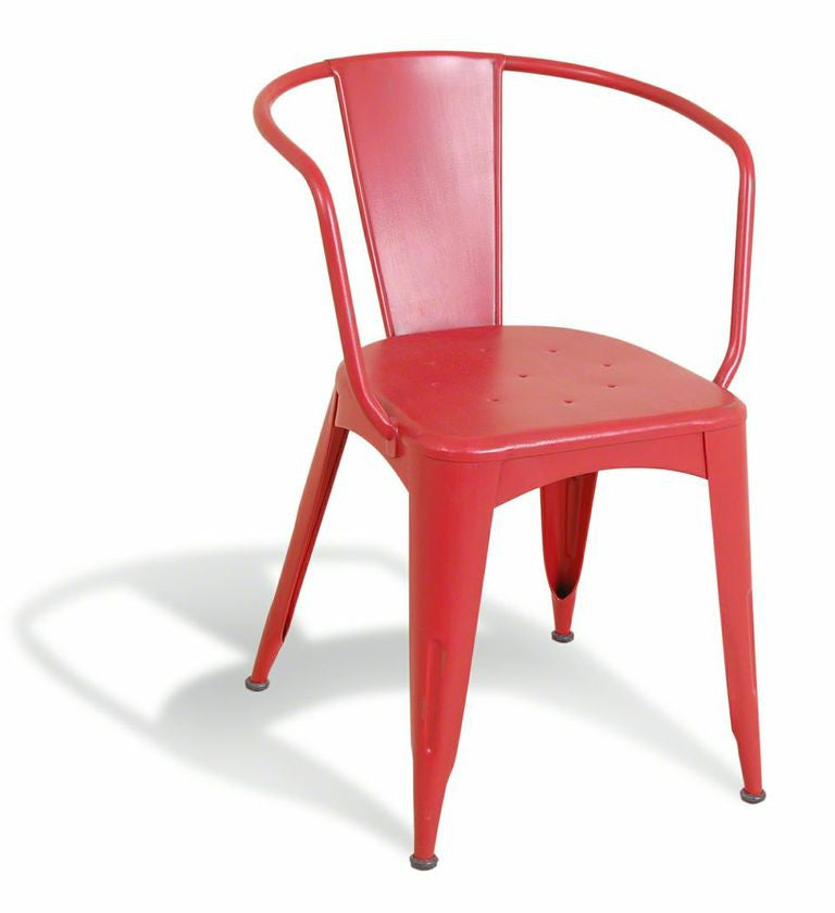 Industrial Dining Chair Red