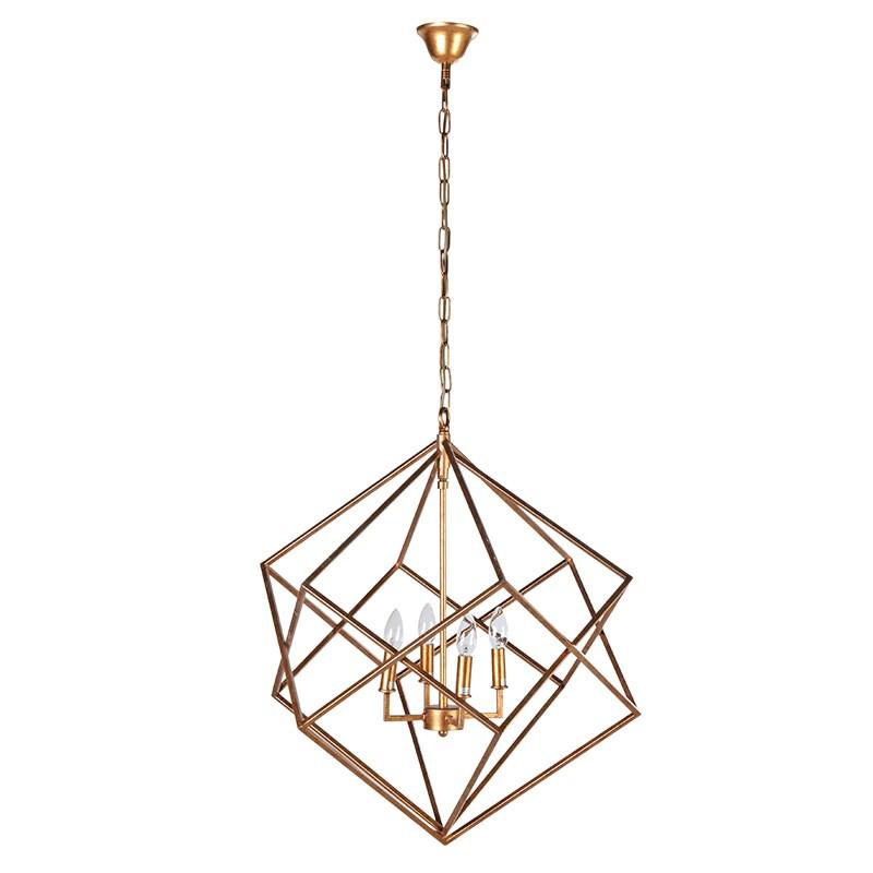 Orion Geometric Gold Pendant Ceiling Light Shropshire Design