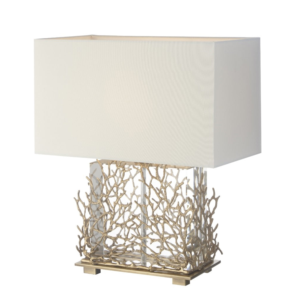 RV Astley Lisle Tall Table Lamp with Cognac Crystal – Shropshire Design