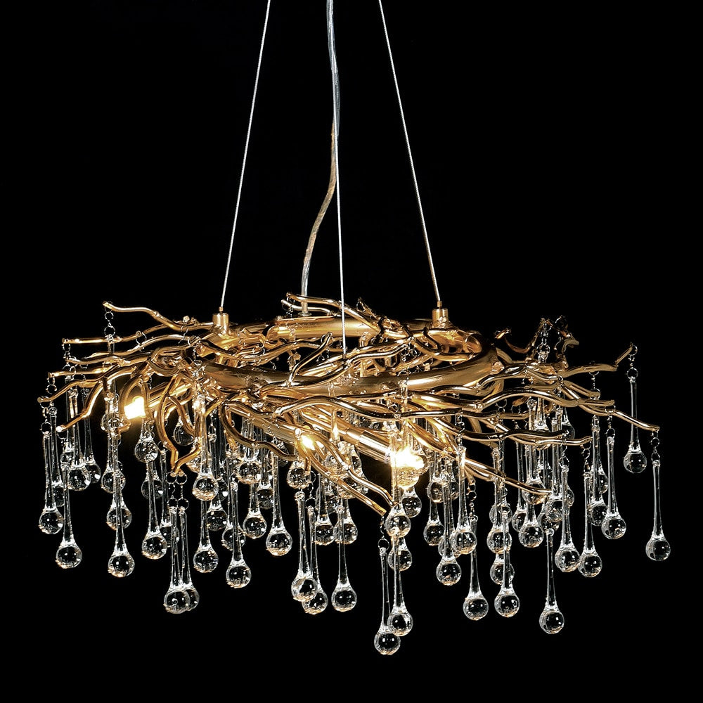 glass droplet ceiling light