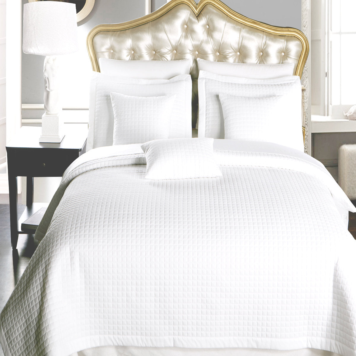 Luxury Checkered Quilted Wrinkle Free Coverlet Set Scotts Sales