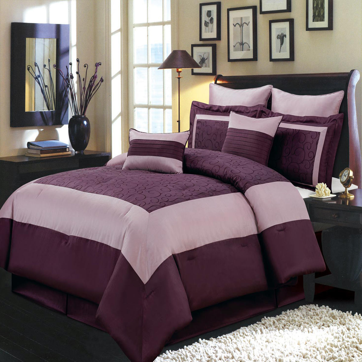 Wendy Purple Comforter Set Bedding Set Scotts Sales