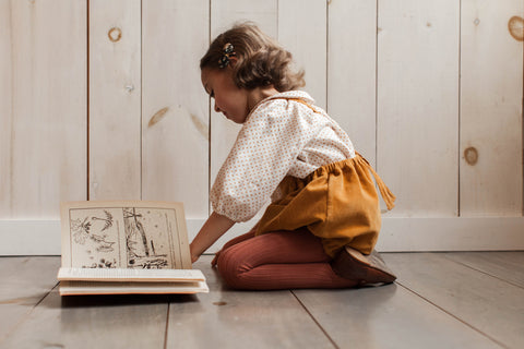 Agatha Dot Tunic and Oona Romper in #2 Pencil Codoroy