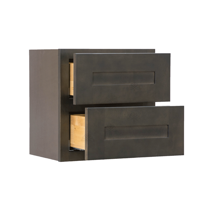 Lifeart Cabinetry Lancaster Vintage Charcoal 2-In. H W x 24-in. D x 34.5-in. H in Brown Dishwasher End Panel