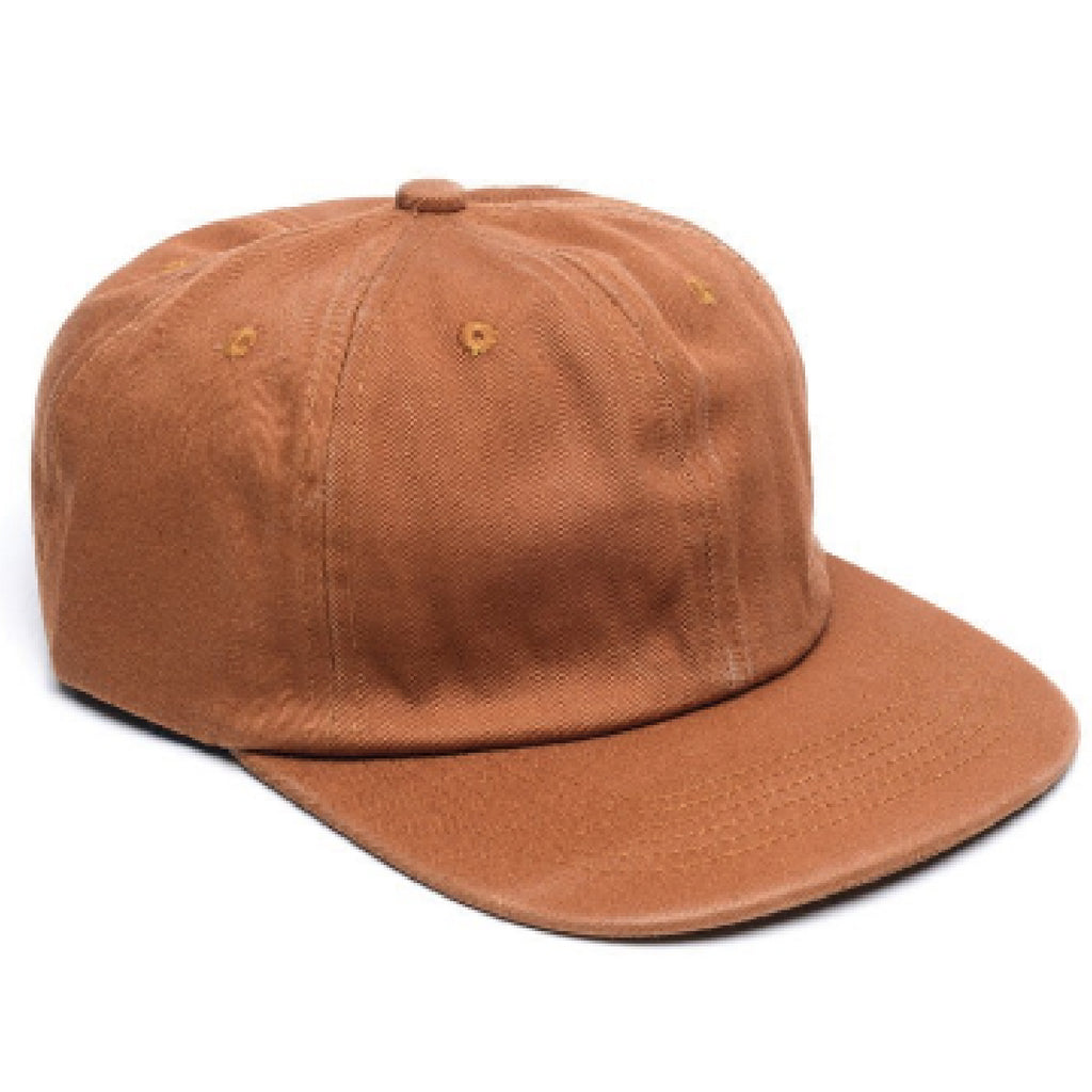 Faded Unstructured 6 Panel - Rustic Orange - Bulk-Caps Wholesale Headwear