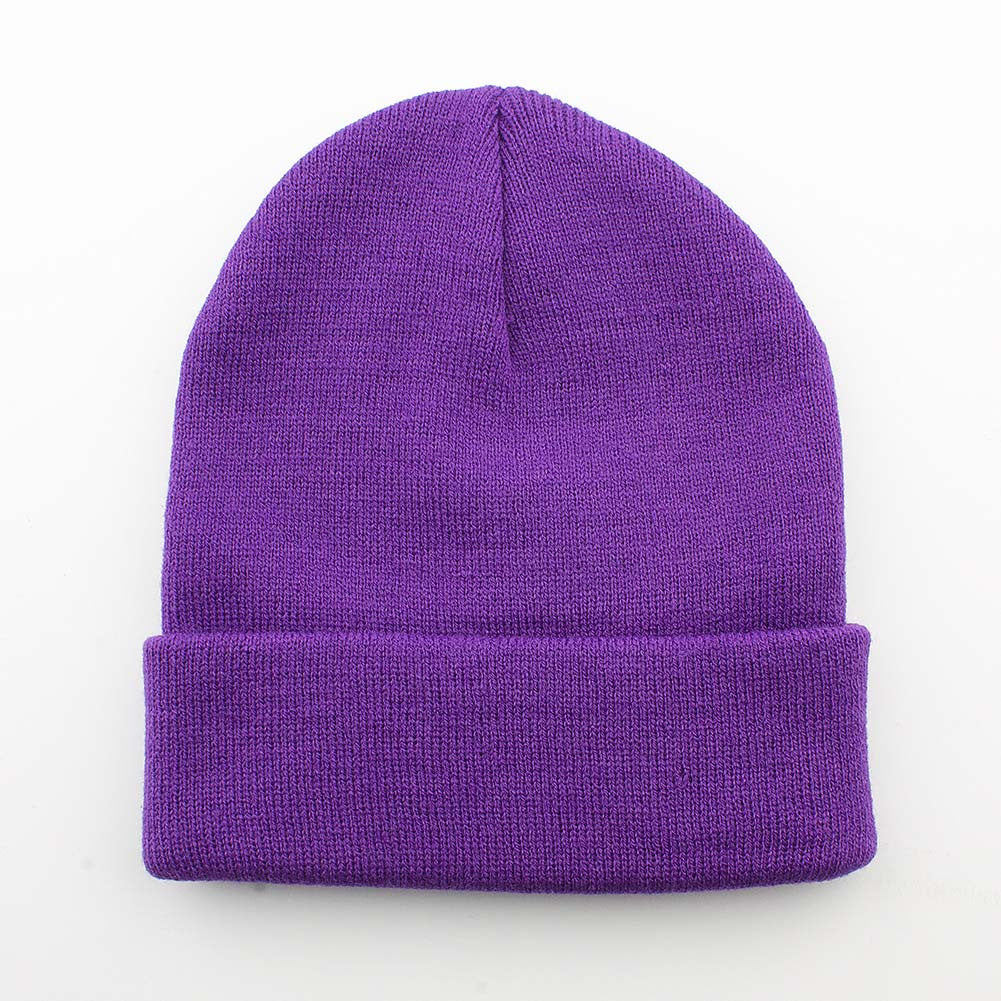 Purple Cuffed Beanie - Bulk-Caps Wholesale Headwear