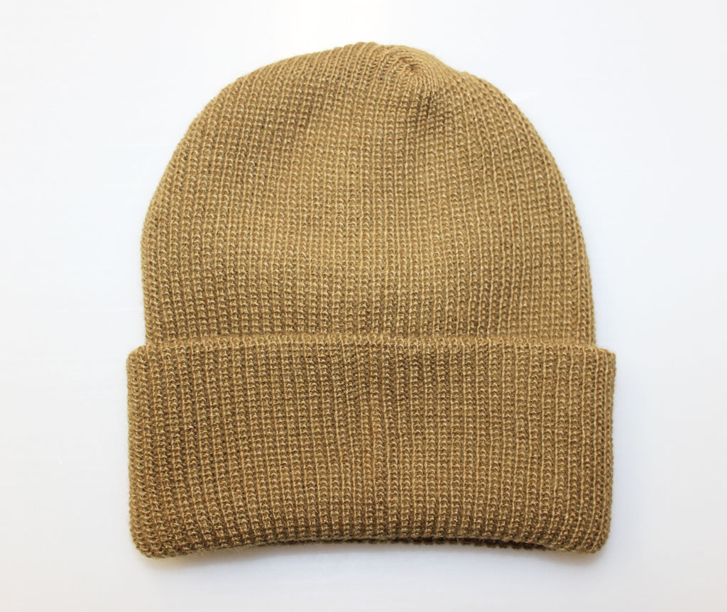 WATCH CAP BEANIE - BROWN (USA MADE) - Bulk-Caps Wholesale Headwear