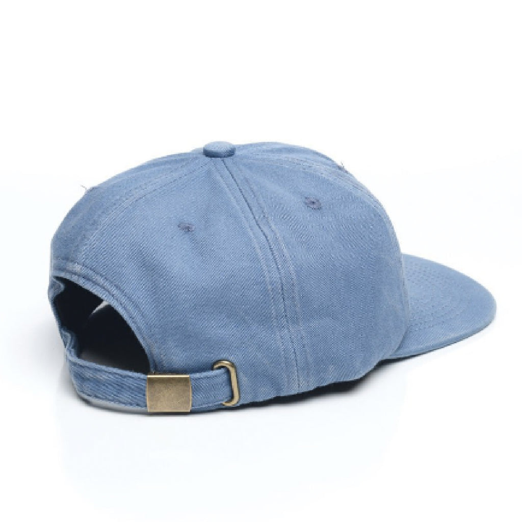 Faded Unstructured 6 Panel - Powder Blue - Bulk-Caps Wholesale Headwear