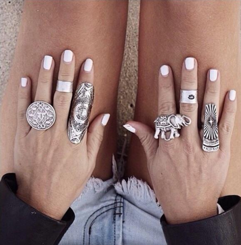 Boho rings