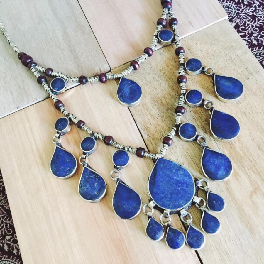 lapis lazuli gemstone necklace