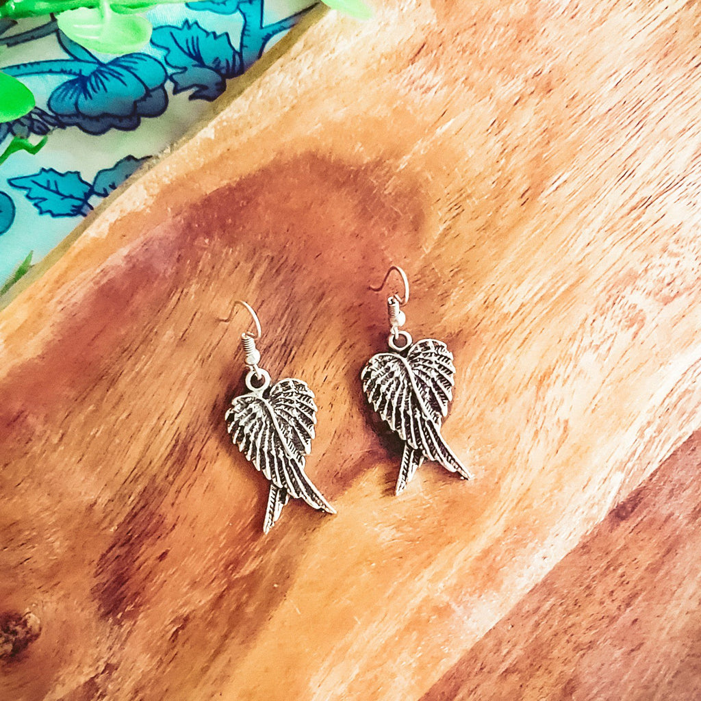 Buy Angel Wing Earrings made with Crystals from Swarovski® Perfect Gift for Guardian  Angel Earrings, Crystal Angel, Angels Wings. Angel Wing Earrings Sterling  Silver and 18ct White Gold Plated. Online at desertcartINDIA