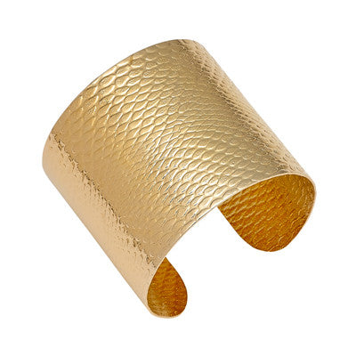 Cobb | Python Embossed 2 Inch Metal Cuff Bracelet – Svelte Metals