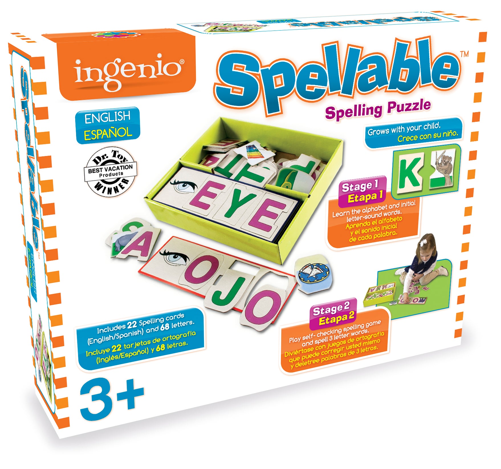 Smart Play English And Spanish Ingenio Zafari Animal Alphabet Puzzle Jigsaw Puzzles