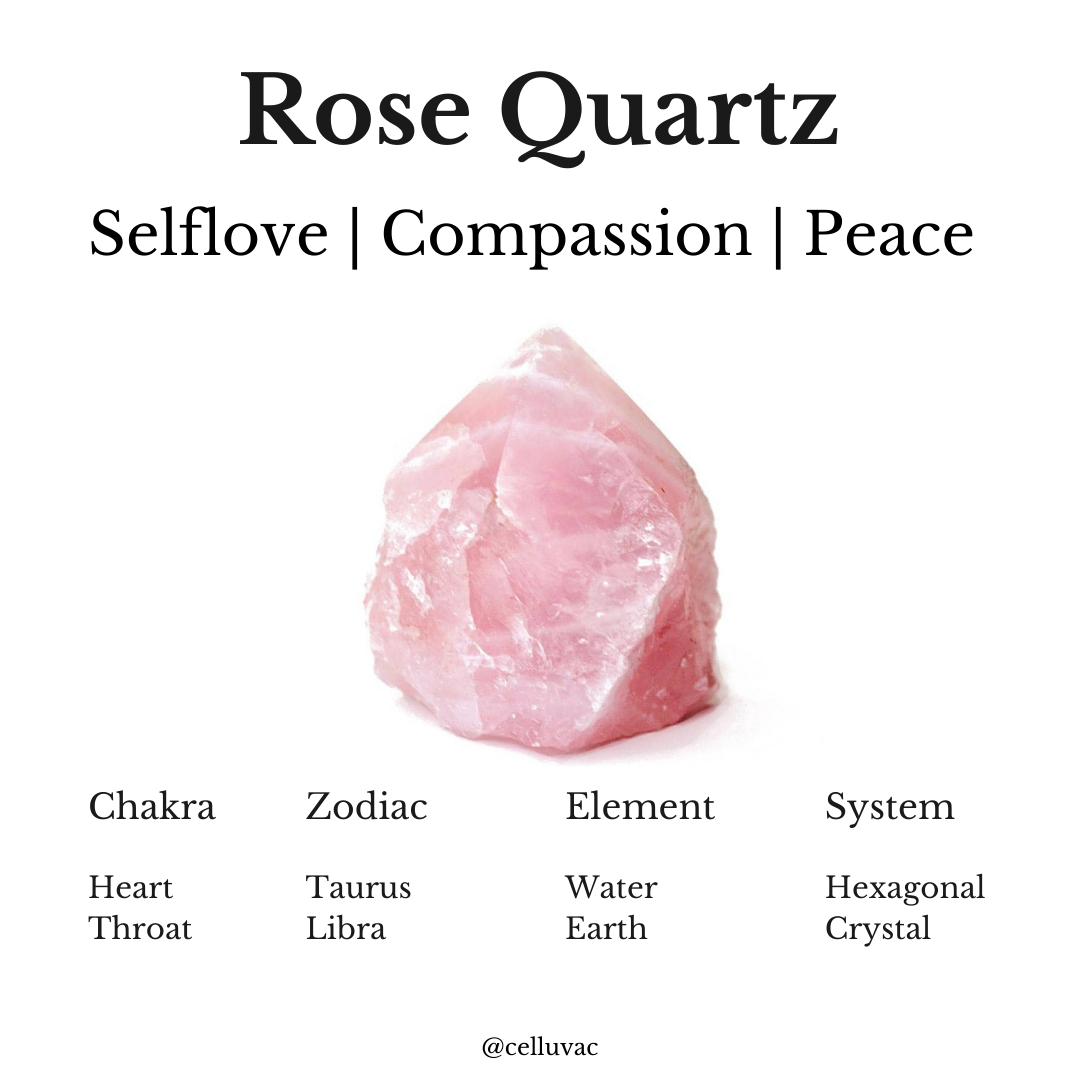 Rose Quartz Crystal Celluvac