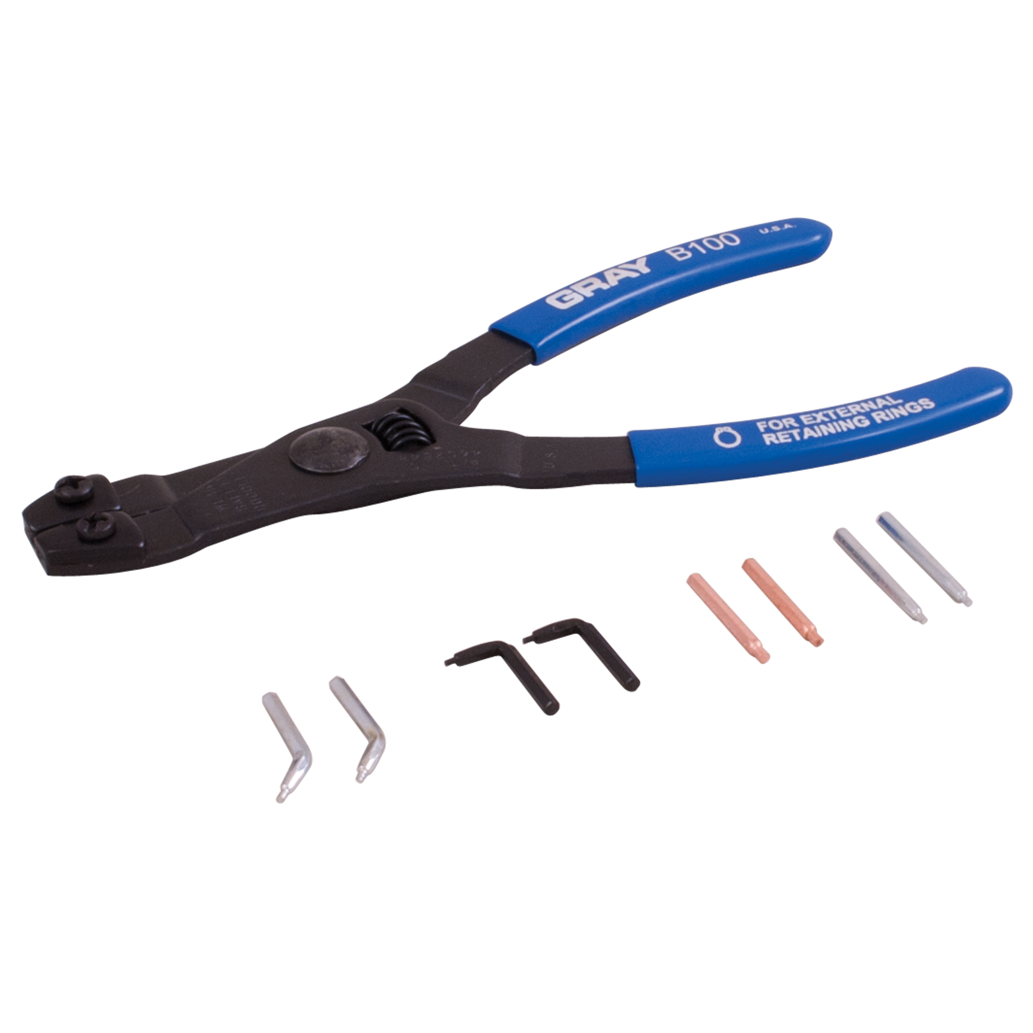 Internal And External Retaining Ring Pliers With Replaceable Tips Gray Tools Online Store 