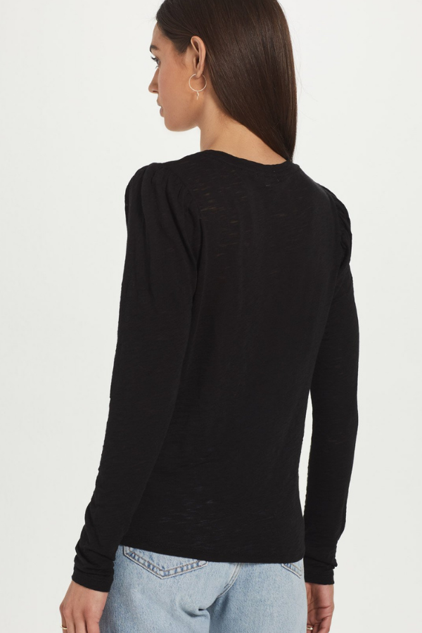 Long Sleeve Puff Shoulder Tee