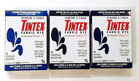 Tintex - Teinture à tissues tout usage - Bleu marine #25. Colour: navy blue, Fr