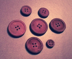 Dyed Wood Buttons
