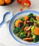 mushroom brocoli stir-fry recipe with white pepper by SeasonWithSpice.com