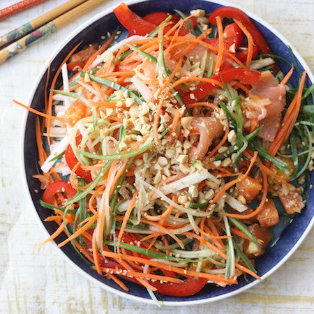 Chinese prosperity salad (yes sang)