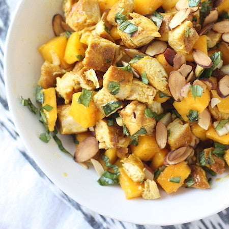 Curried chicken mango salad 