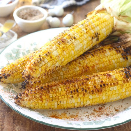 Grilled corn with Sichuan Pepper Sea Salt & Smoked Serrano Peper