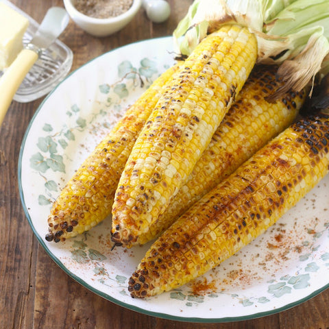 grilled corn with sriracha sea salt