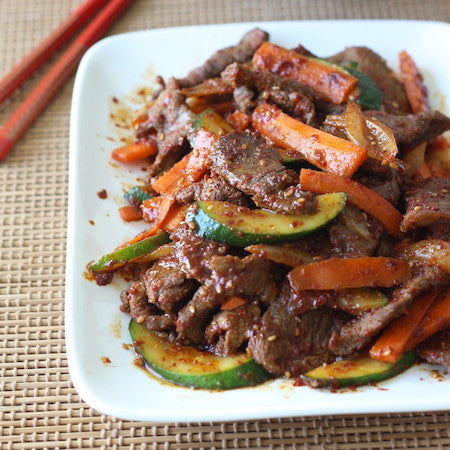 Korean Beef Stir Fry with Vegetables