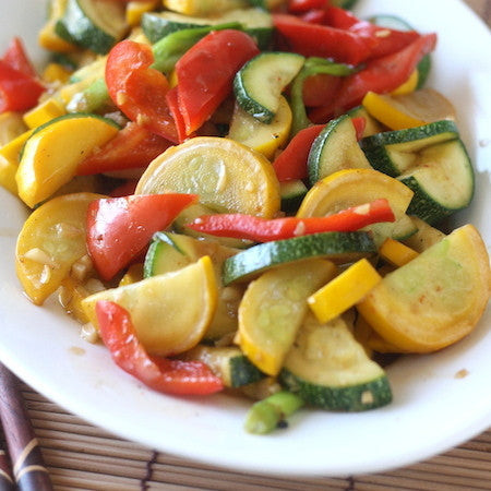 Zucchini Stir Fry with Japanese Seven Spice
