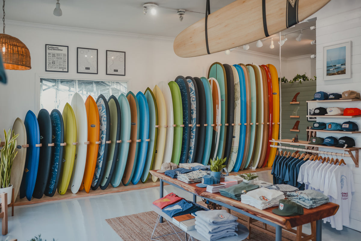 A Peak Inside the New Almond Surf Shop | Almond Surfboards & Designs