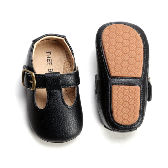 leather baby walking shoes