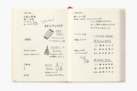 Agenda 2024 A5 Midori MD Notebook Diary 1 Day 1 Page