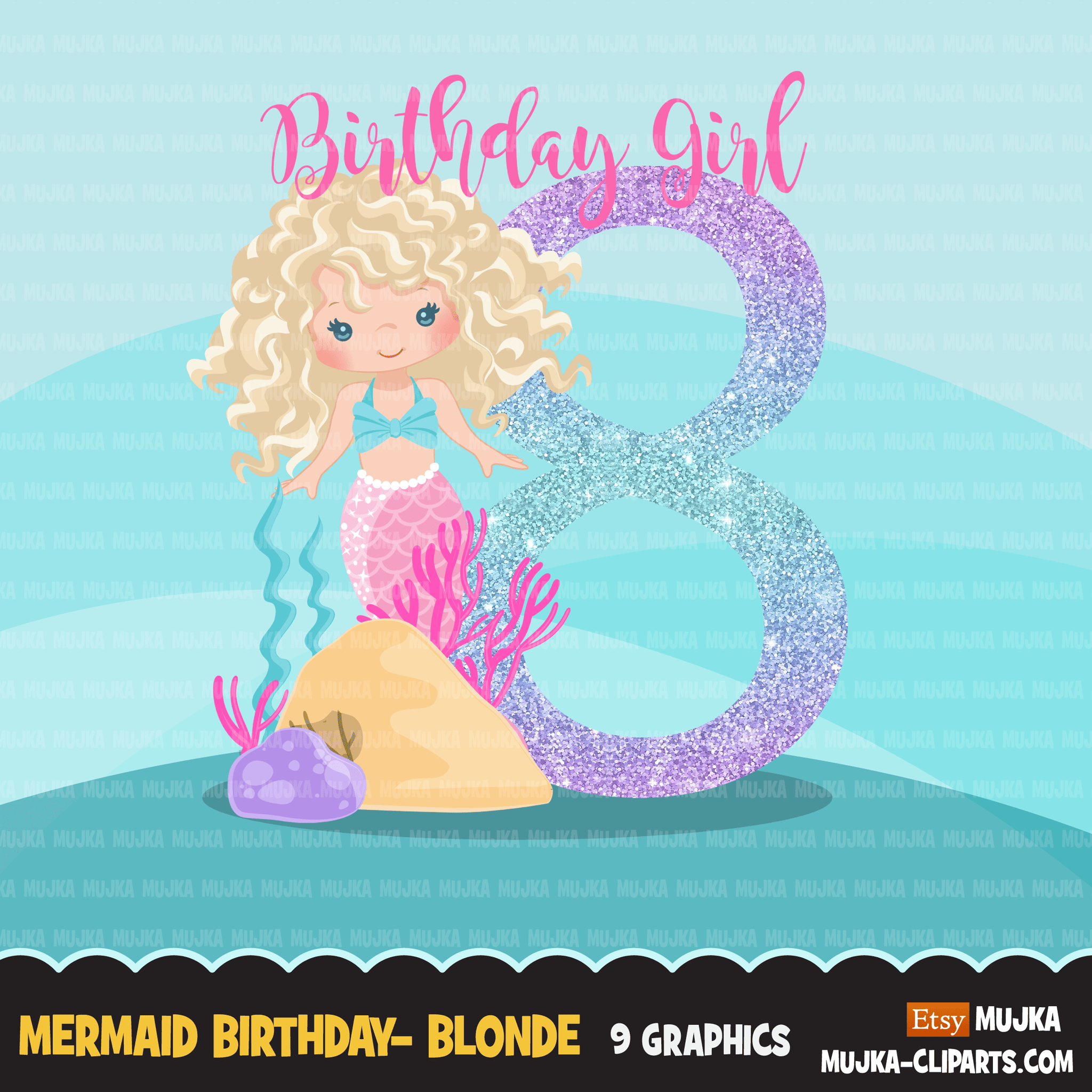 Free Free 189 Little Mermaid Birthday Svg SVG PNG EPS DXF File