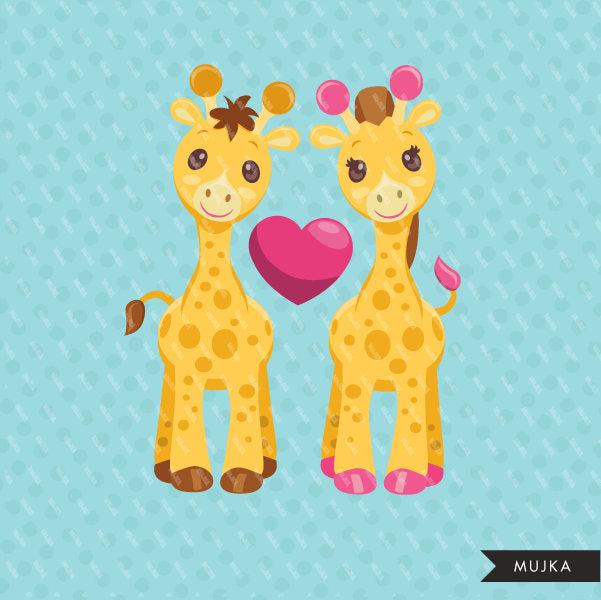 Download Valentines Day Baby Giraffe Clipart Mujka Cliparts