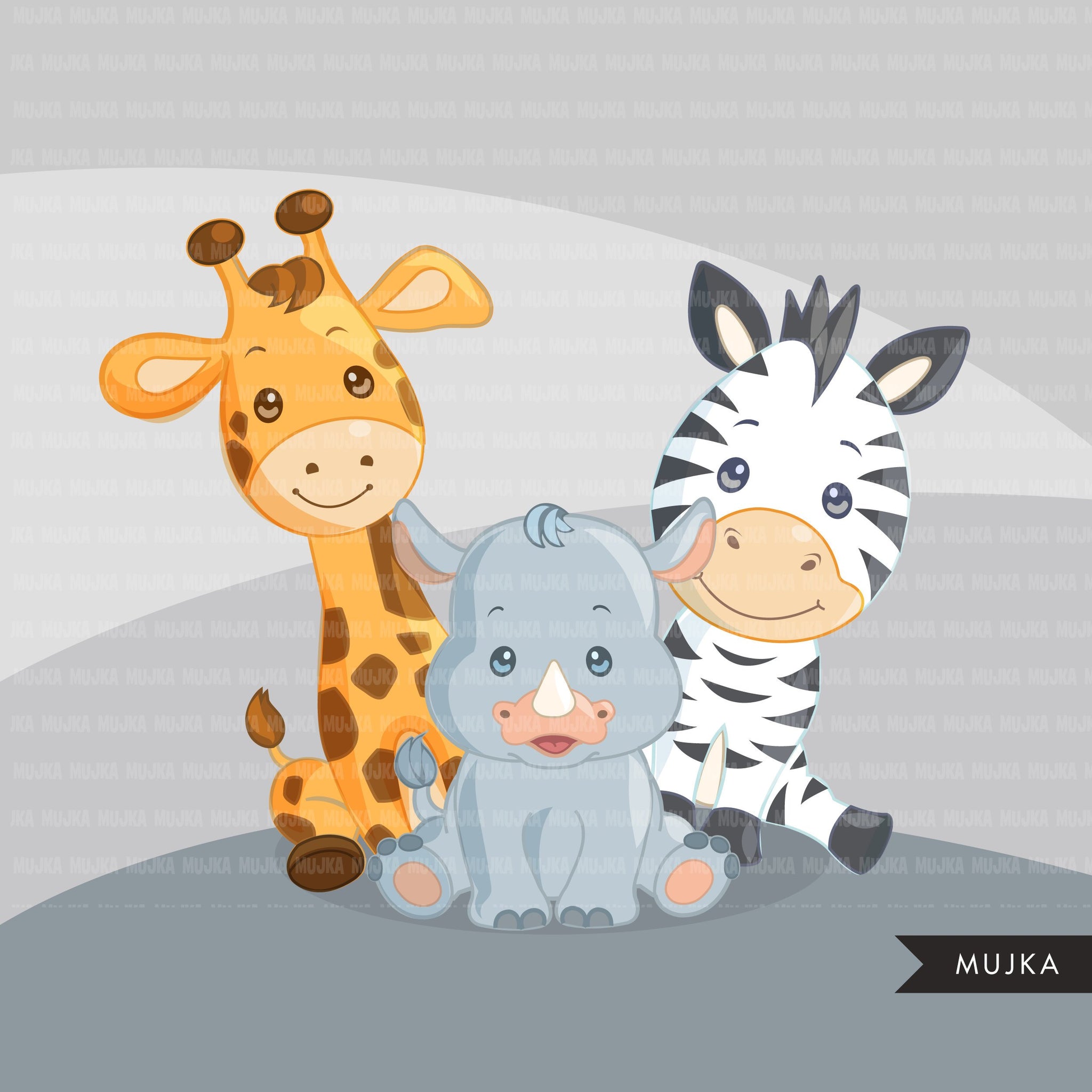 Safari animals clipart – MUJKA CLIPARTS