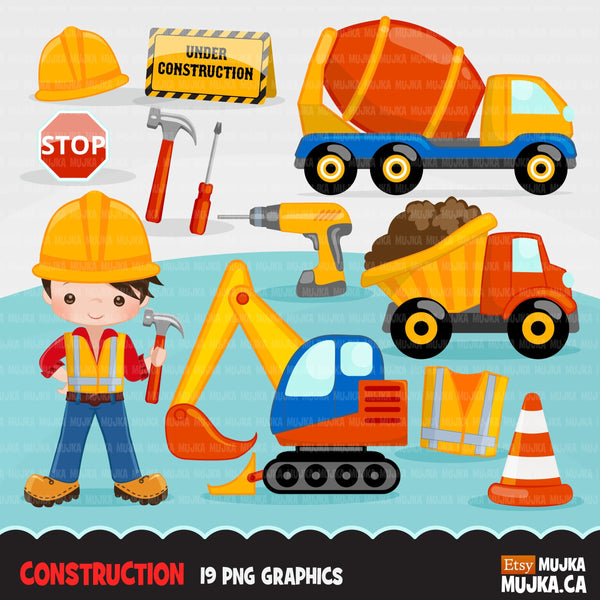 Construction Clipart with boy – MUJKA CLIPARTS