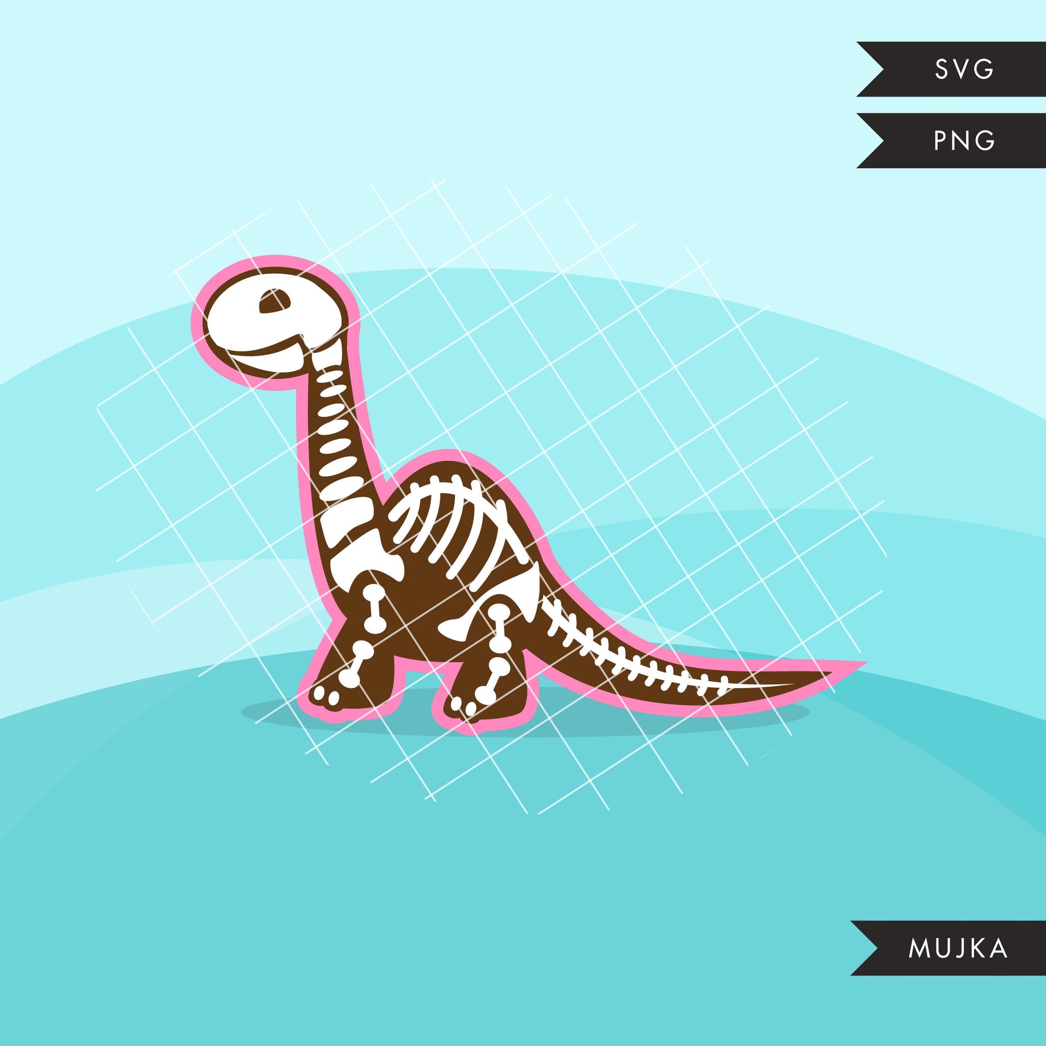 Download Dinosaur skeleton, animal SVG cutting file - MUJKA CLIPARTS
