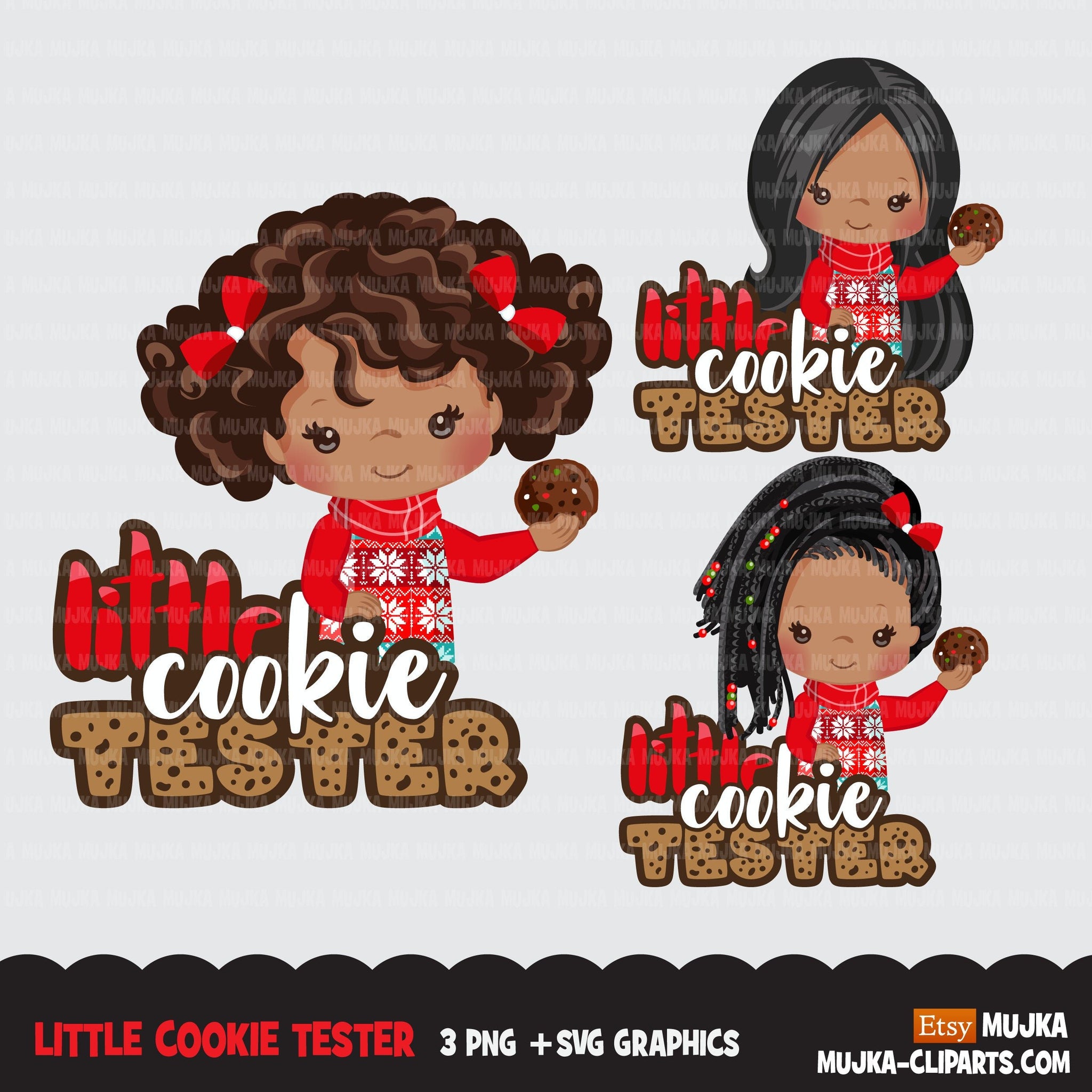 Download Christmas SVG PNG digital, Little cookie Tester HTV ...