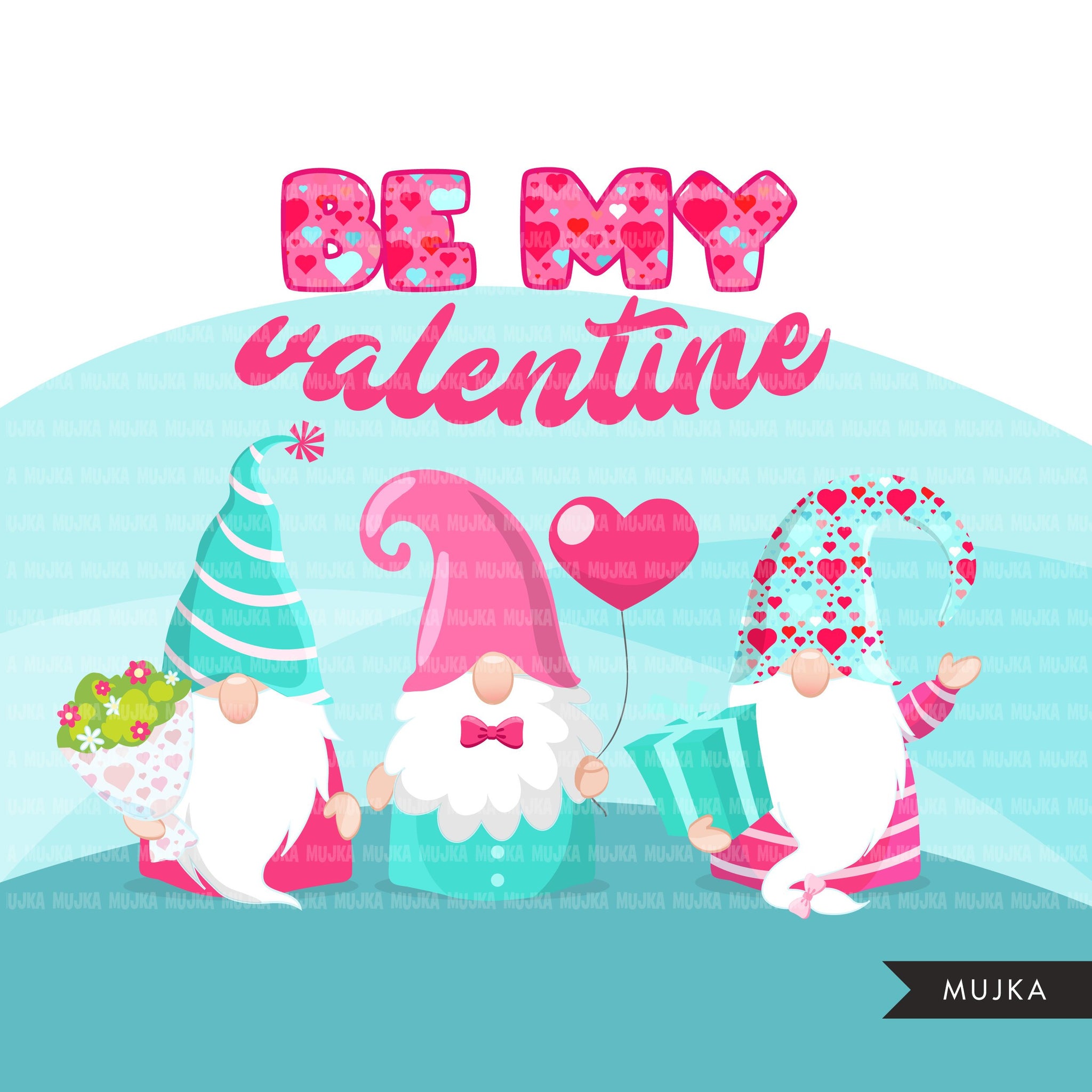 Download Valentine Gnomes Clipart Be My Valentine Gnome Graphics Valentine S Mujka Cliparts