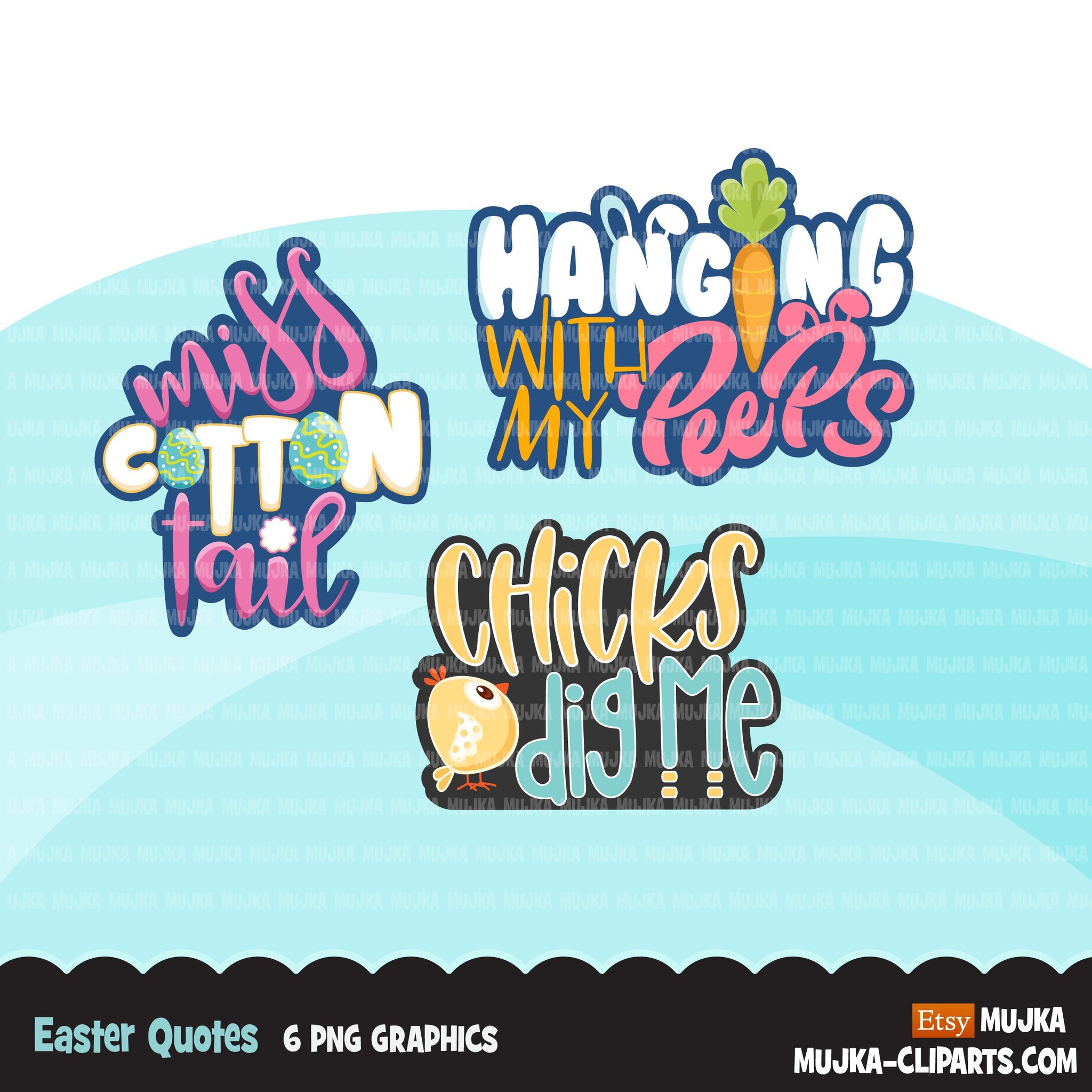 Easter Quotes Clipart Hanging With My Peeps Miss Cotton Tail Chicks Mujka Cliparts