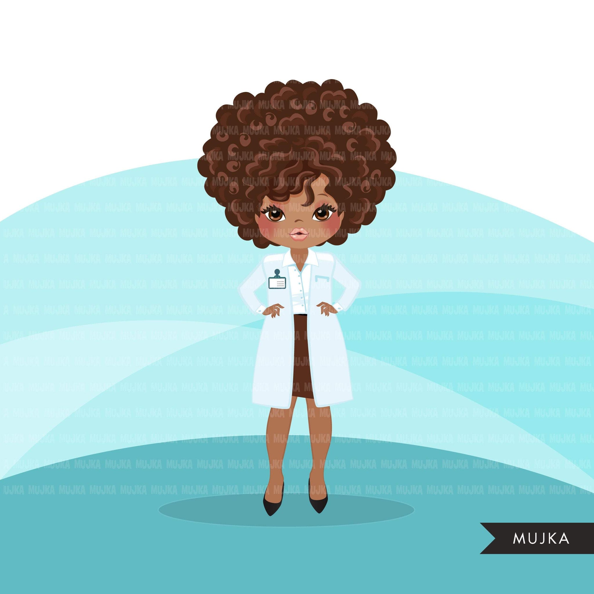 woman doctor clipart