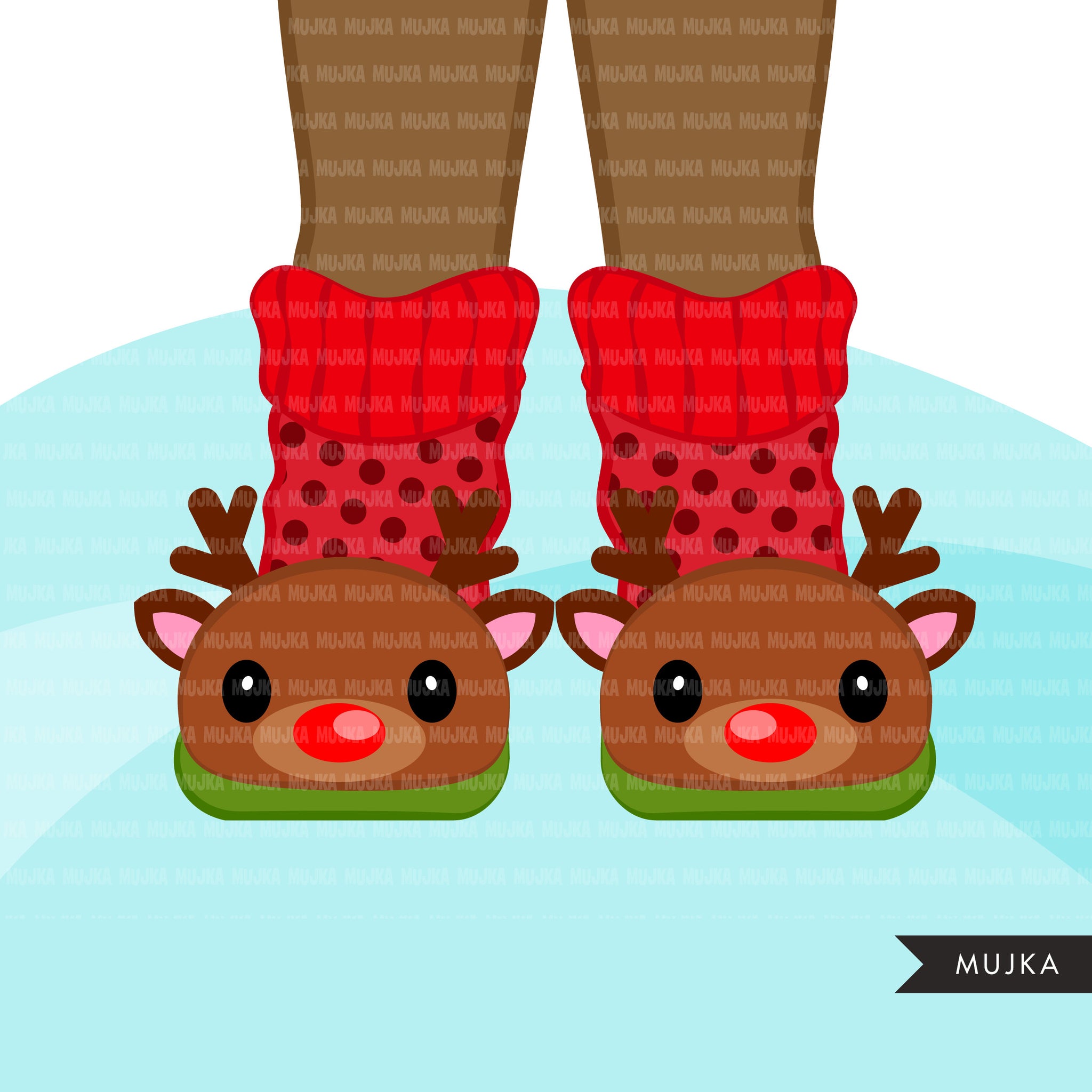slippers clipart, Christmas graphics, woolly socks, elf slip – MUJKA CLIPARTS