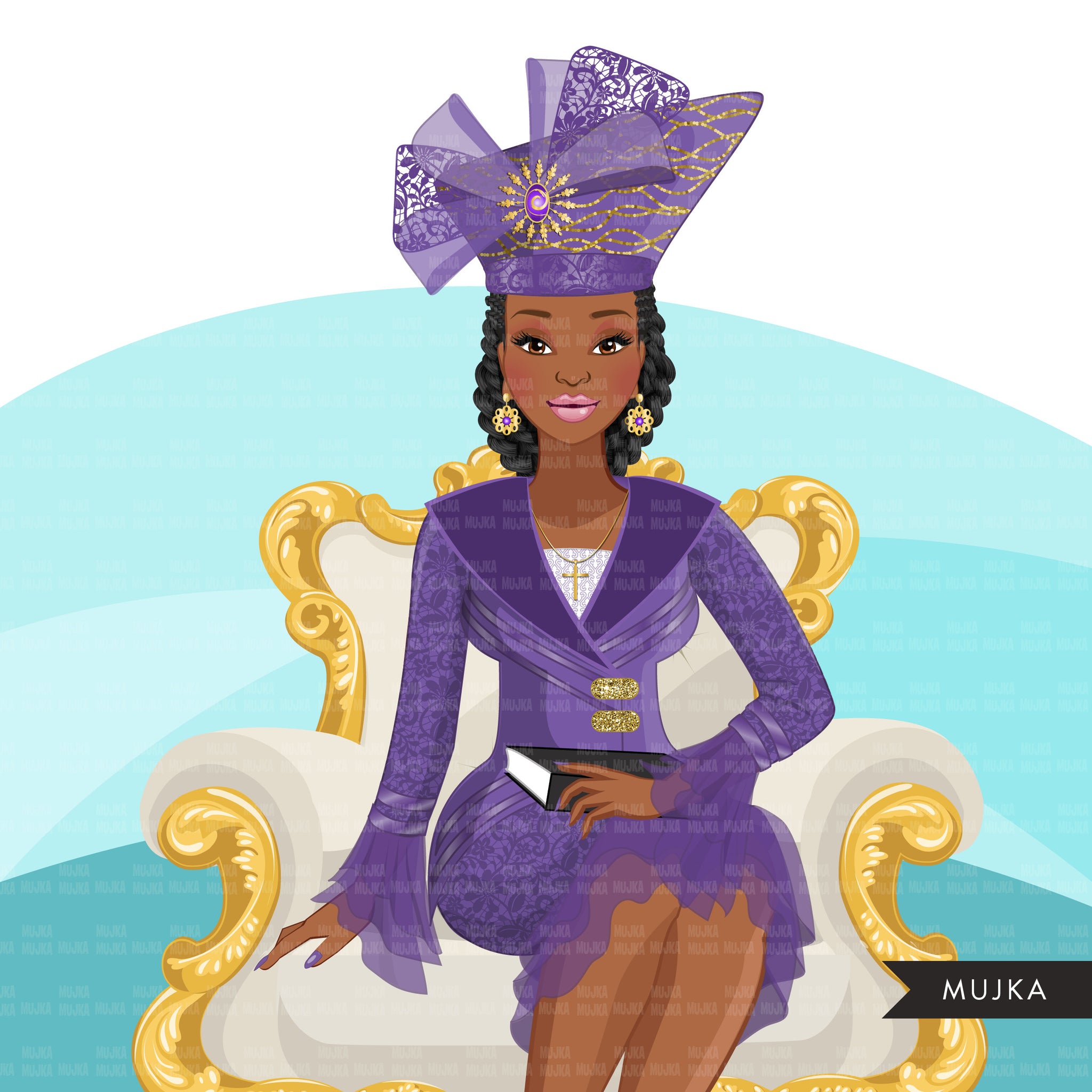 african american church women clipart