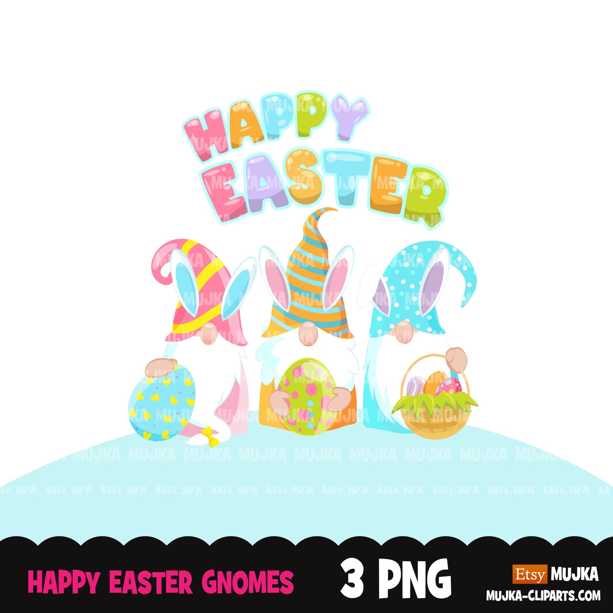 Download Easter Gnome Sublimation Designs Digital Download Gnome Clipart East Mujka Cliparts