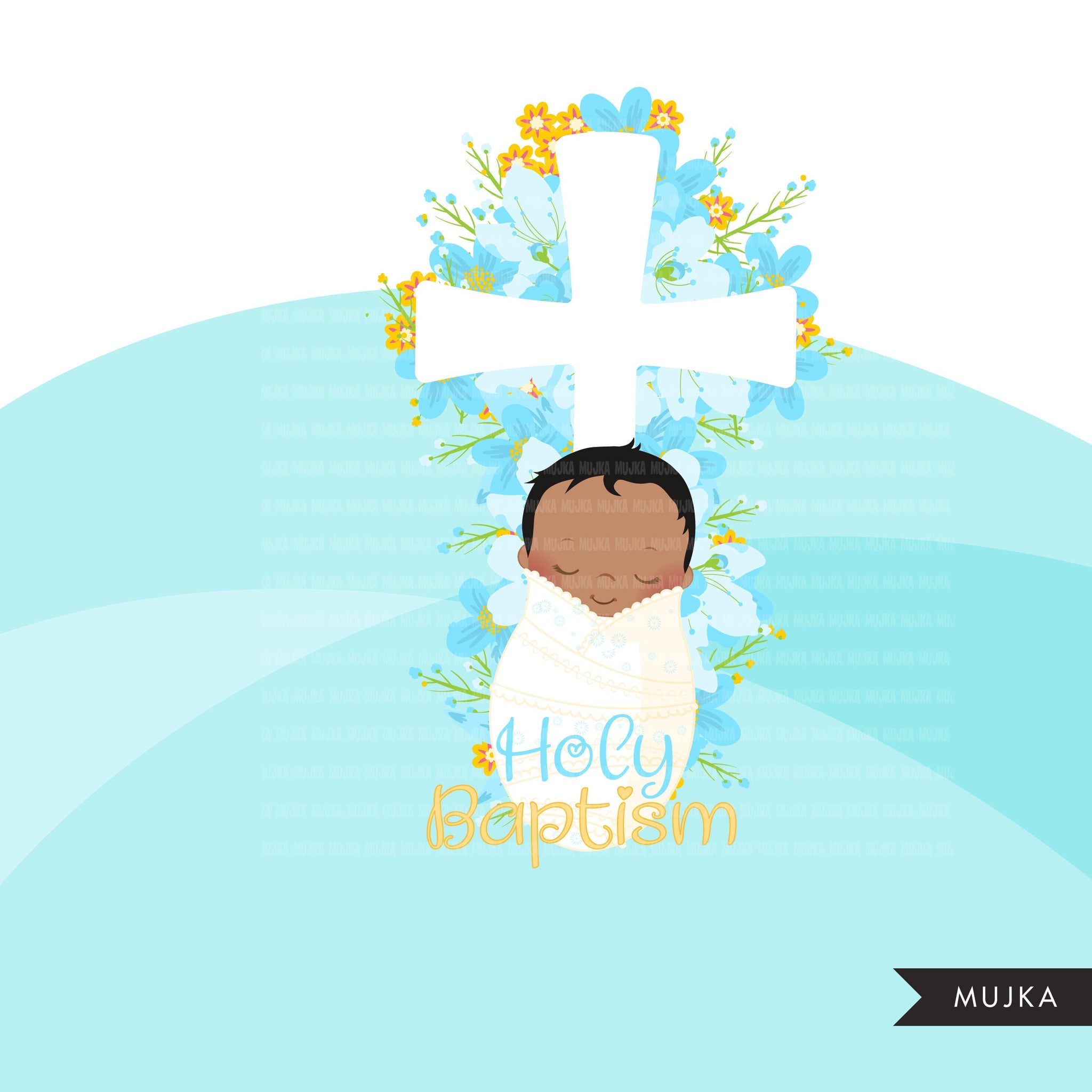 infant baptism clipart